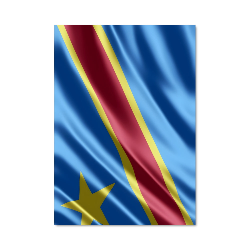 Poster Drapeau du Congo