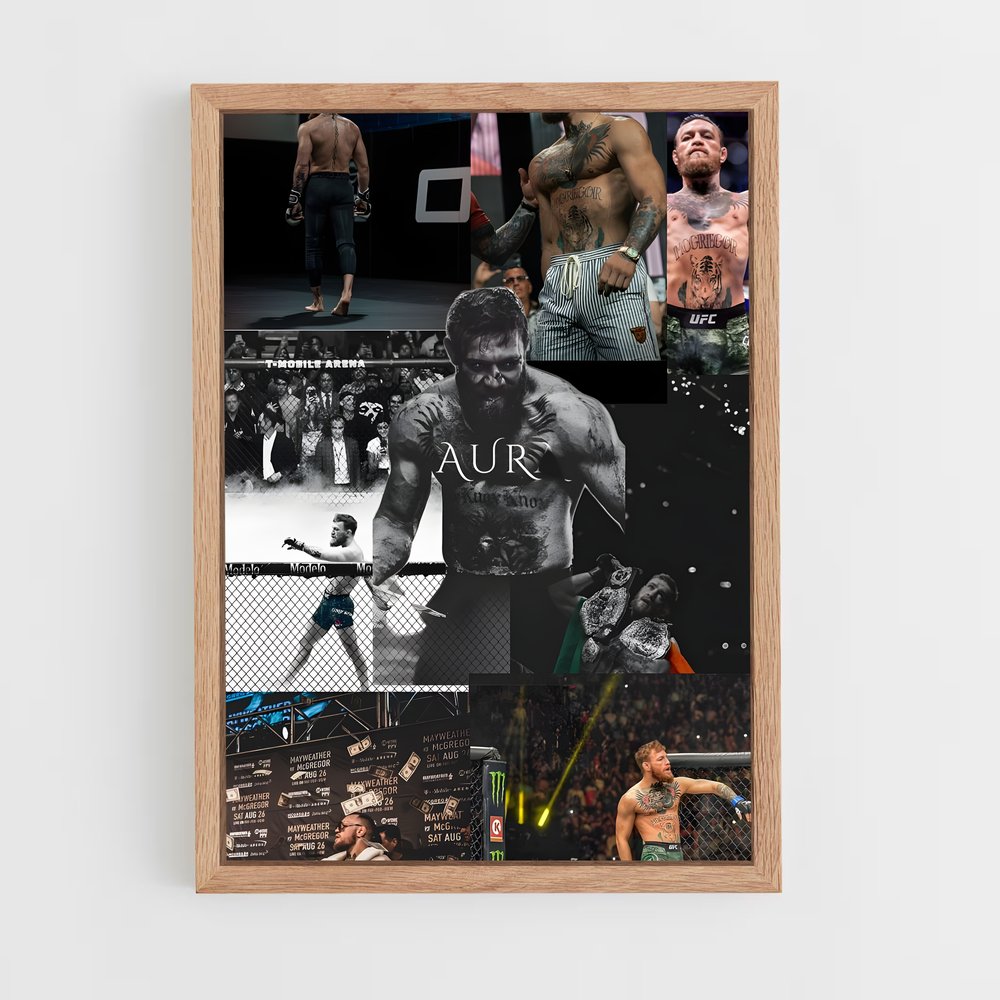 ap-conor mcgregor-12 cadre Bois clair