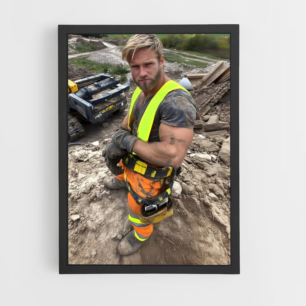 ap-construction worker-2 cadre Noir