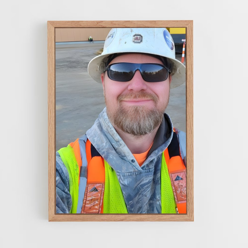 ap-construction worker-6 cadre Bois clair