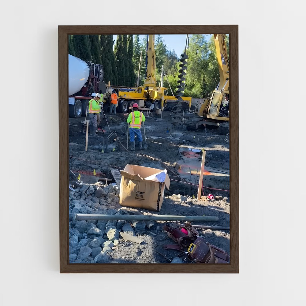 ap-construction worker-7 cadre Bois foncé