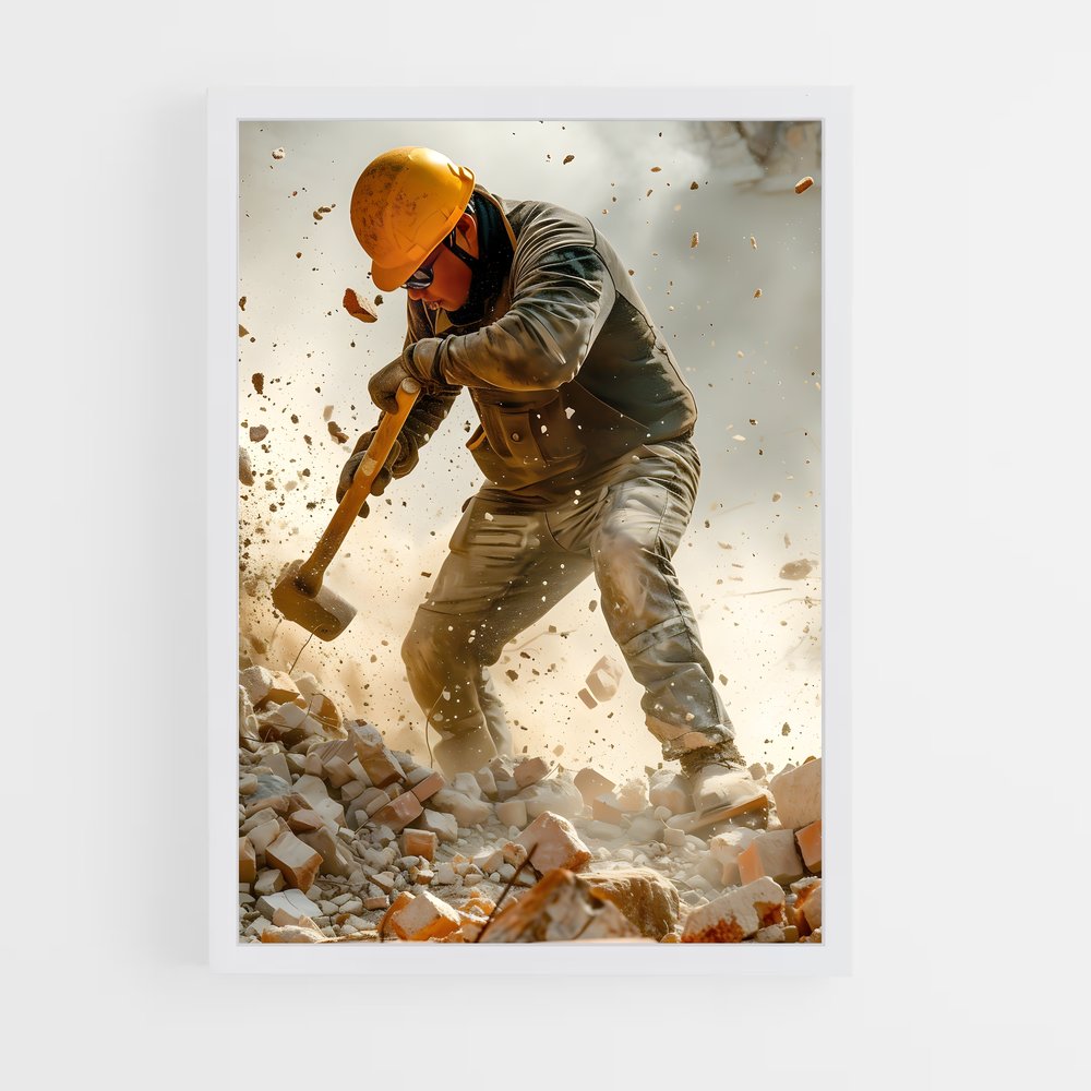 ap-construction worker-8 cadre Blanc