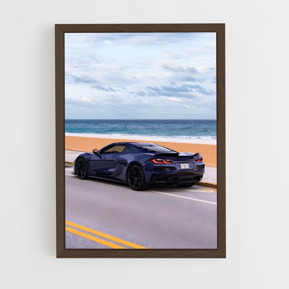 ap-corvette c8 z06-4 cadre Bois foncé