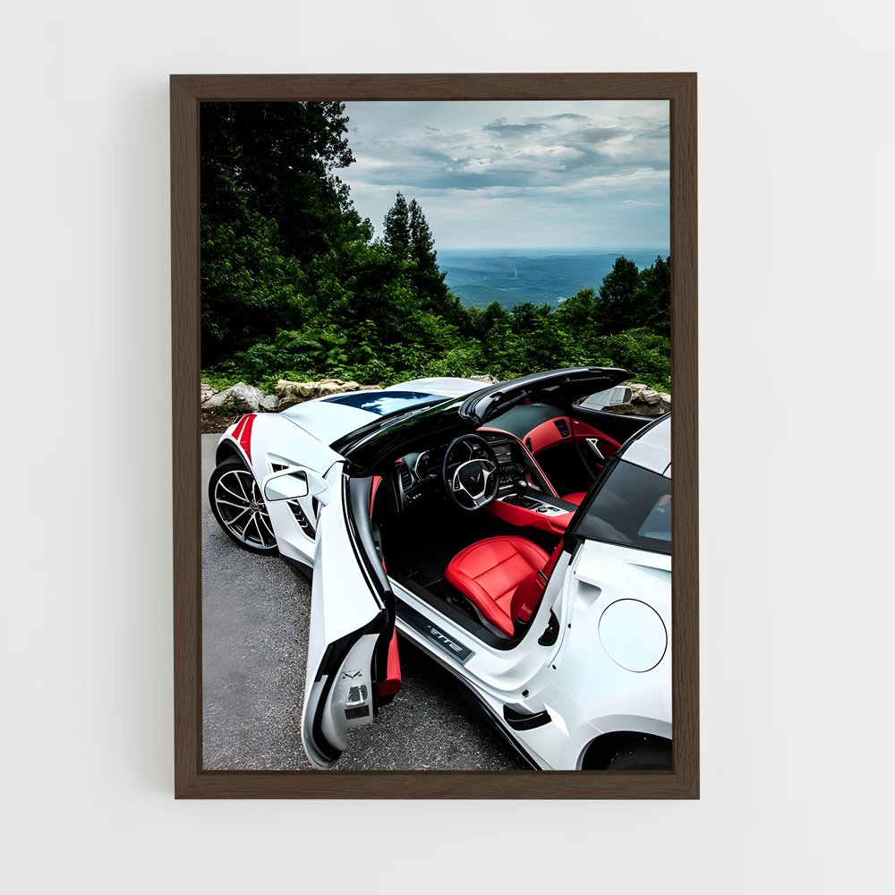 ap-corvette grand sport-1 cadre Bois foncé