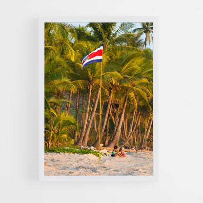ap-costa rica flag-1 cadre Blanc