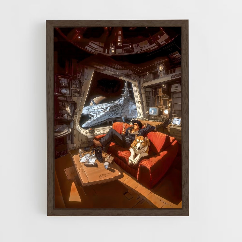 ap-cowboy bebop-3 cadre Bois foncé