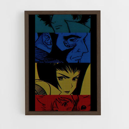 ap-cowboy bebop-7 cadre Bois foncé