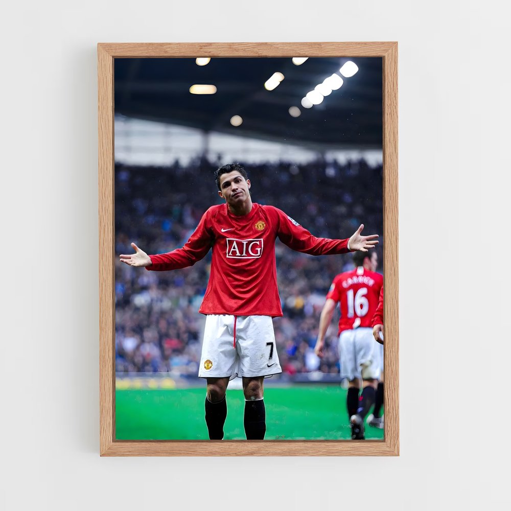 ap-cristiano ronaldo-14 cadre Bois clair