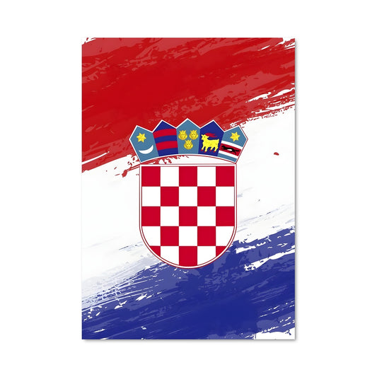 Poster Croatia flag 85309