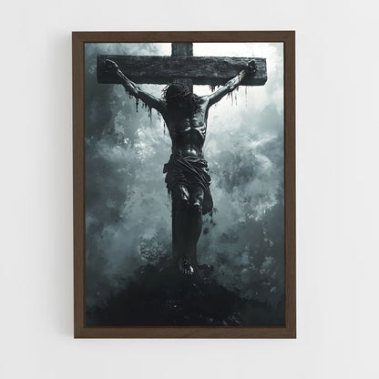 ap-crucifix-9 cadre Bois foncé
