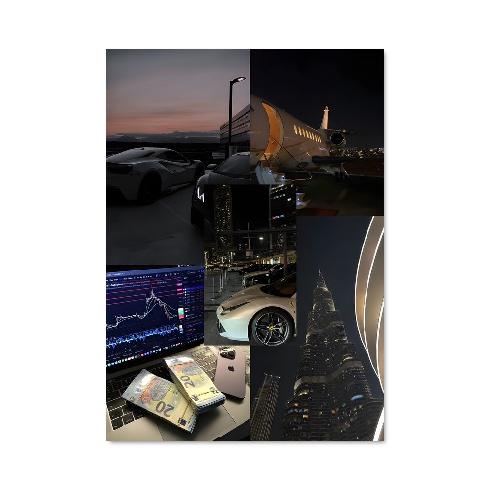 Poster Crypto City Nights