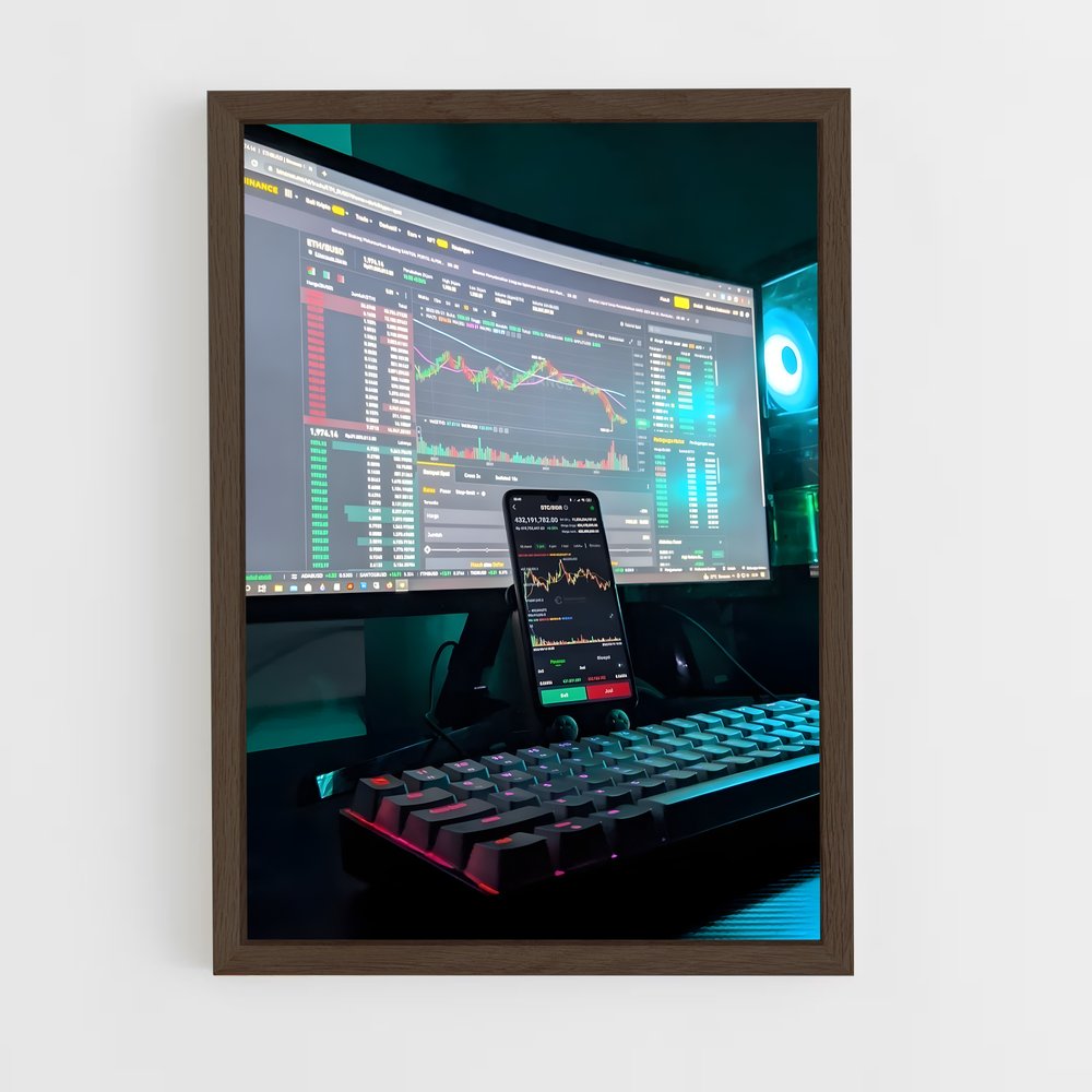 ap-crypto trader-1 cadre Bois foncé