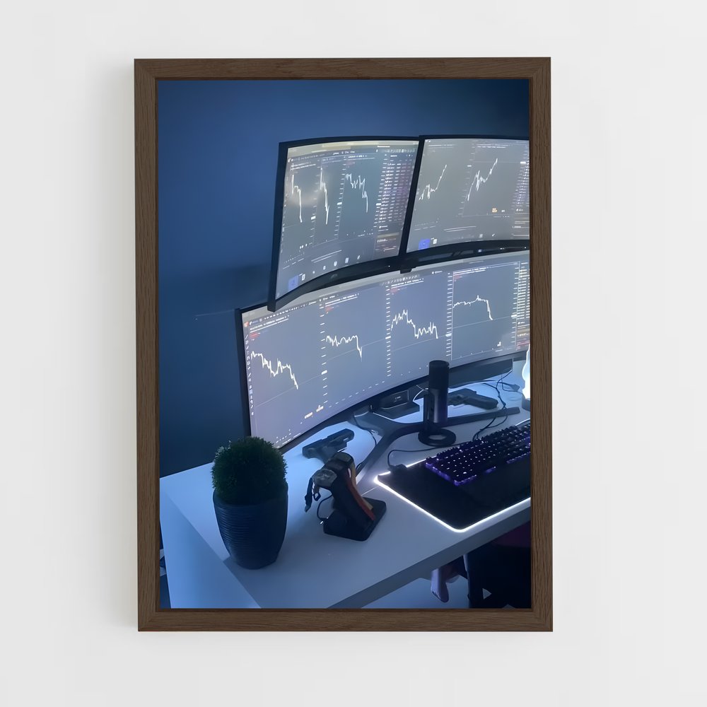 ap-crypto trader-6 cadre Bois foncé