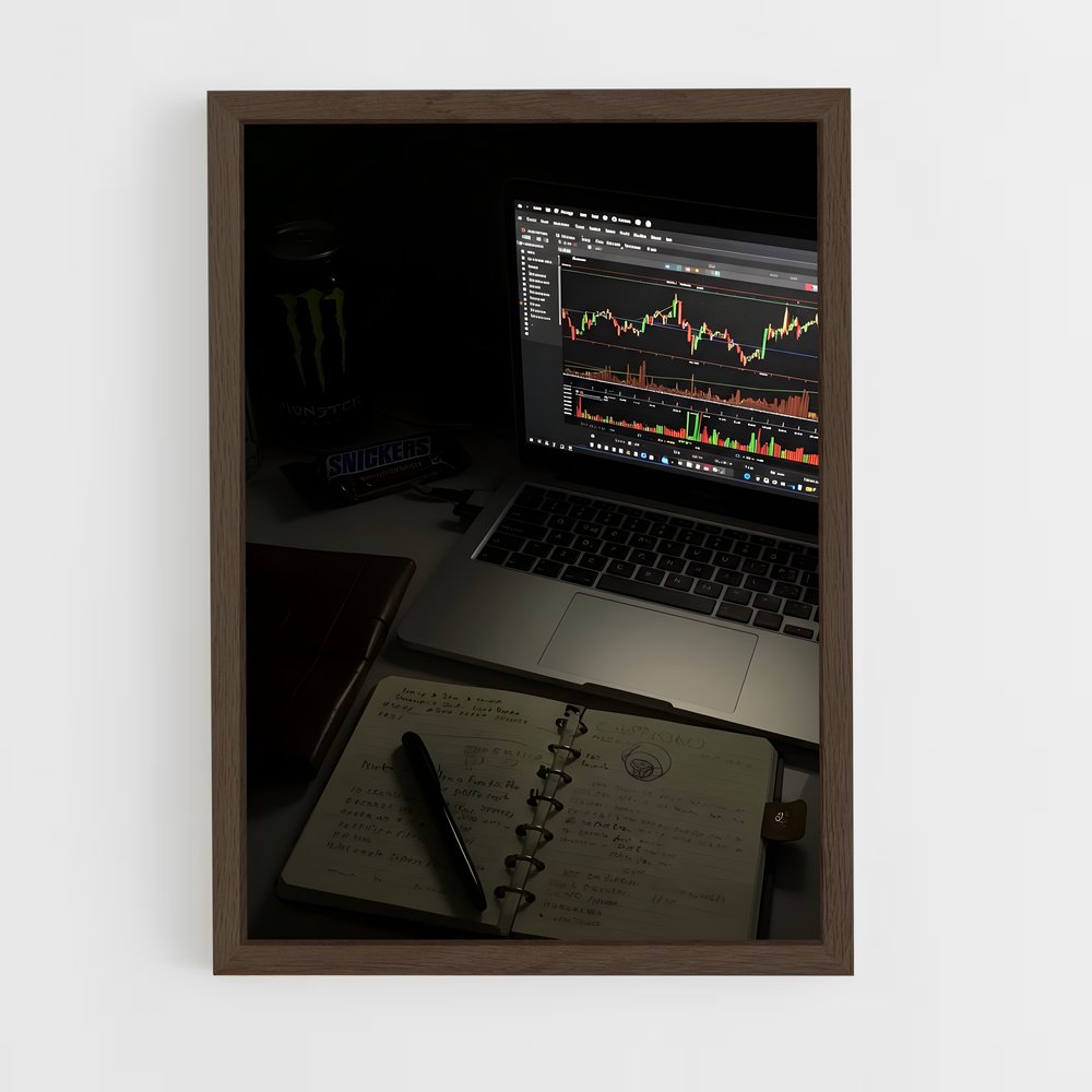 ap-crypto trader-8 cadre Bois foncé