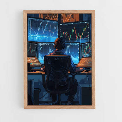 ap-crypto trader-9 cadre Bois clair
