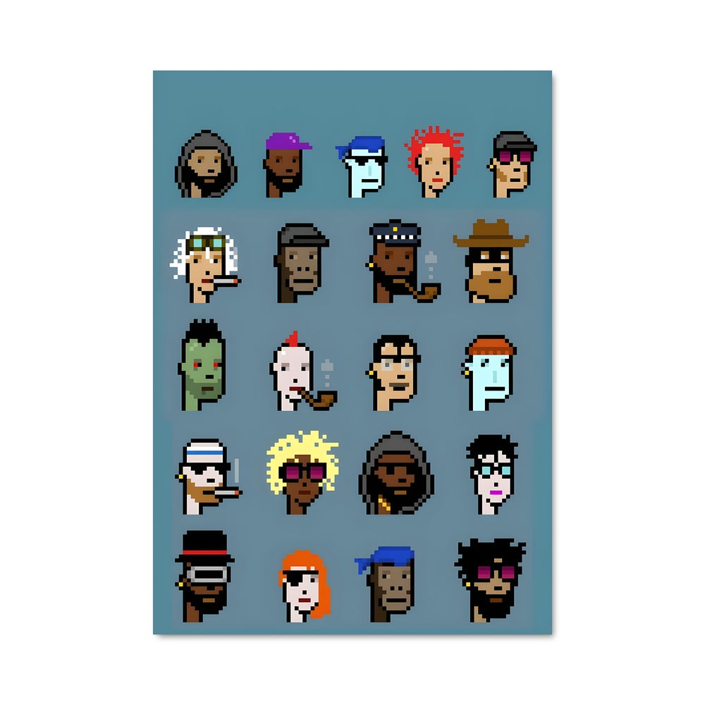 Poster Punks en Pixel