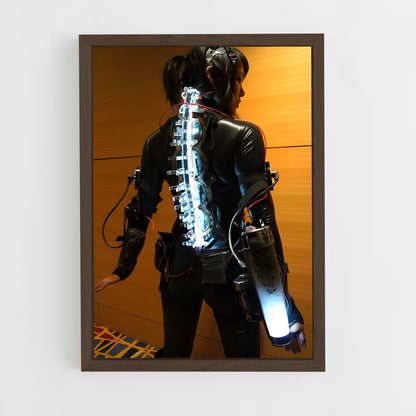 ap-cyberpunk-12 cadre Bois foncé