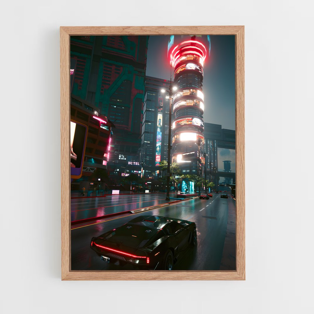 ap-cyberpunk-32 cadre Bois clair