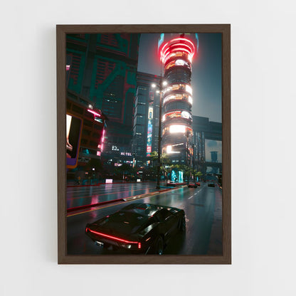 ap-cyberpunk-32 cadre Bois foncé