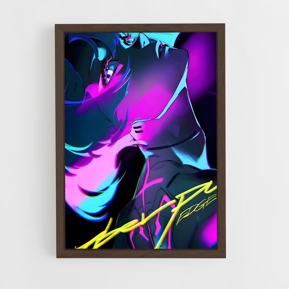ap-cyberpunk edgerunners-8 cadre Bois foncé