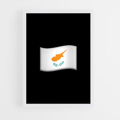 ap-cyprus flag-4 cadre Blanc