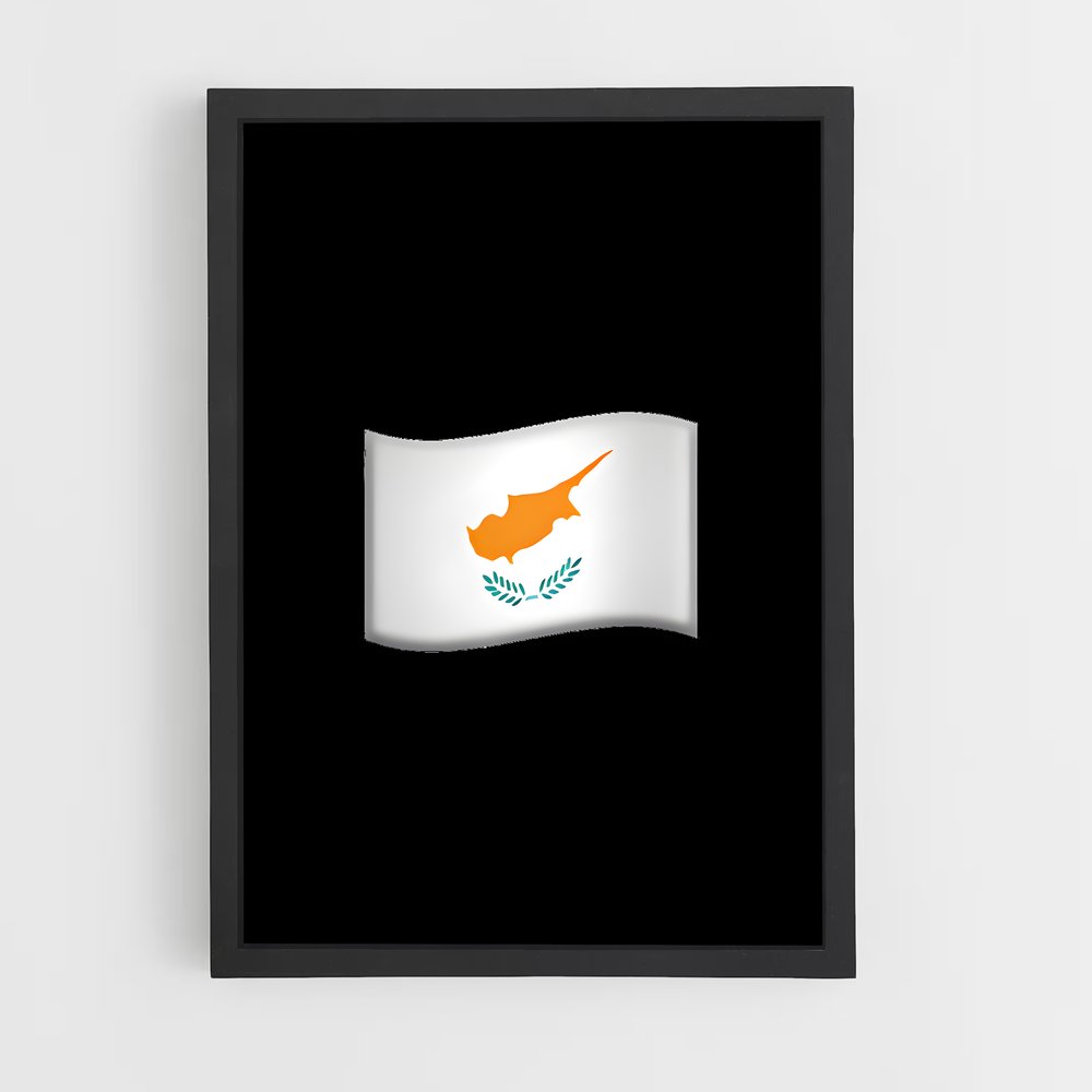 ap-cyprus flag-4 cadre Noir