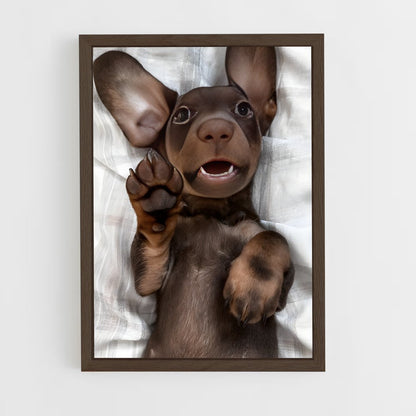 ap-dachshund-2 cadre Bois foncé