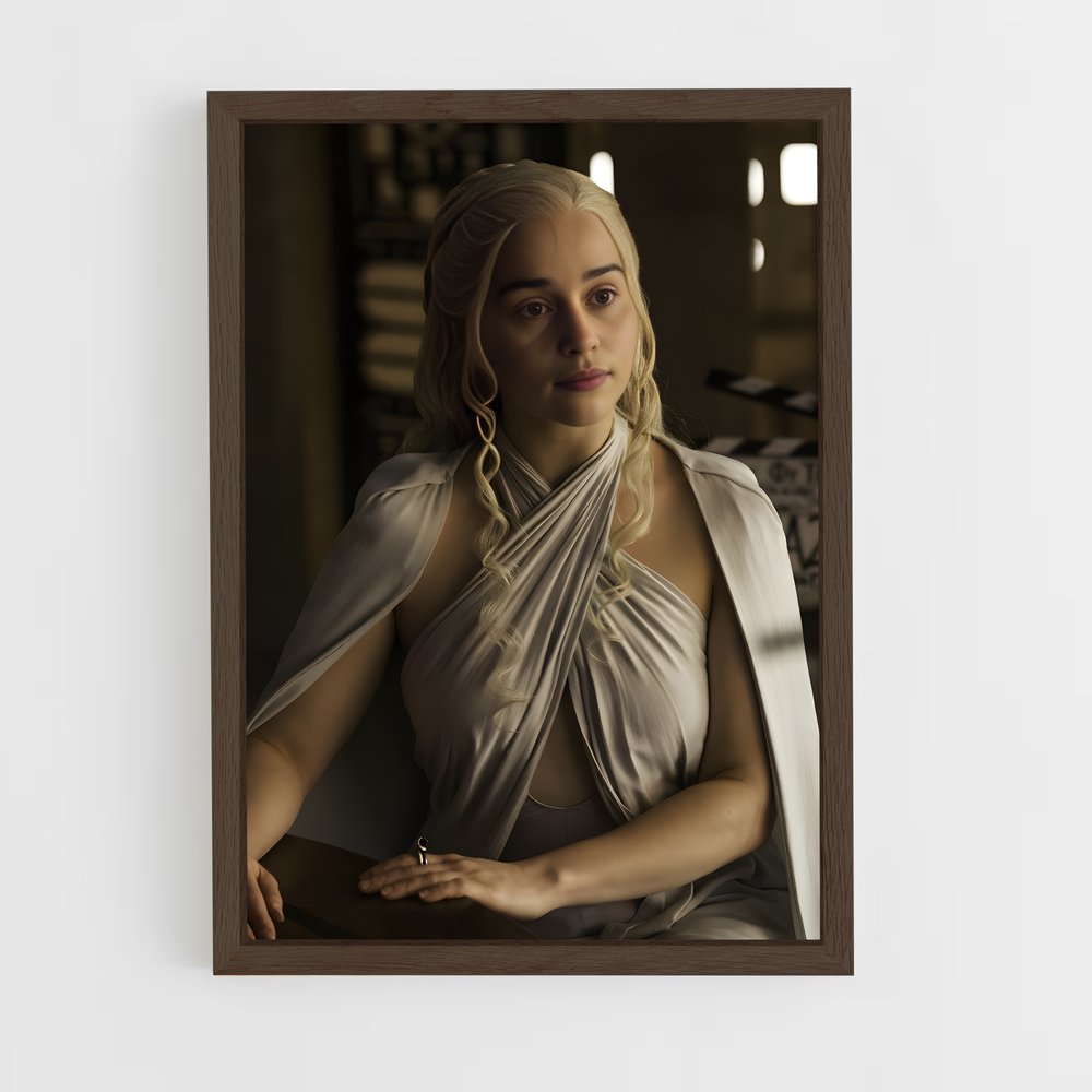 ap-daenerys targaryen-4 cadre Bois foncé