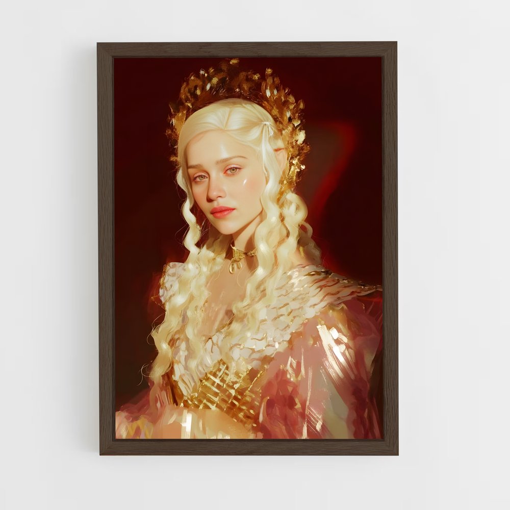 ap-daenerys targaryen-5 cadre Bois foncé