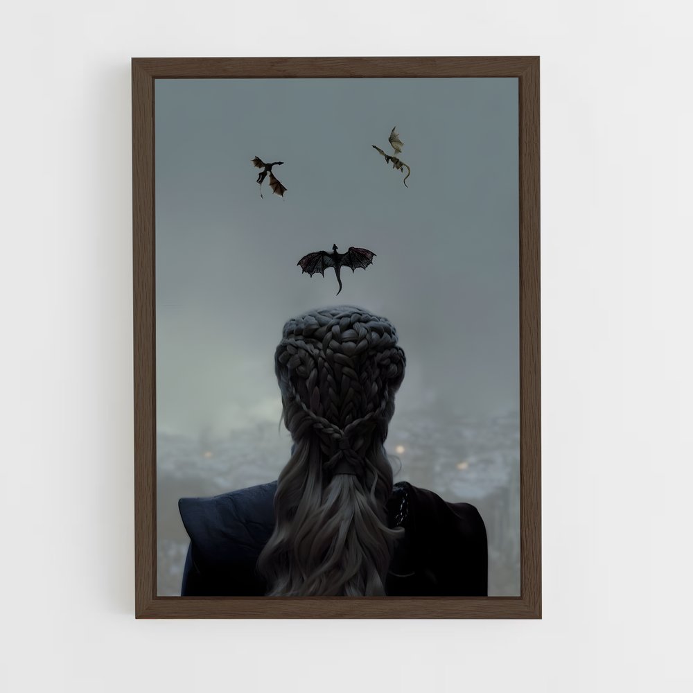 ap-daenerys targaryen-7 cadre Bois foncé