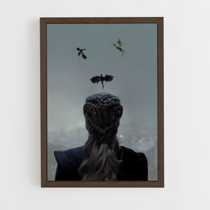ap-daenerys targaryen-7 cadre Bois foncé
