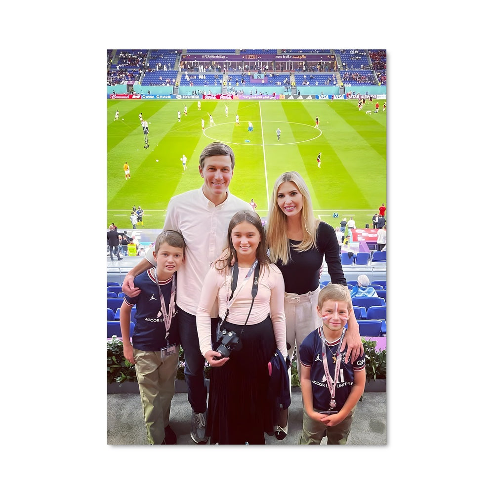 Poster Famille au Stade