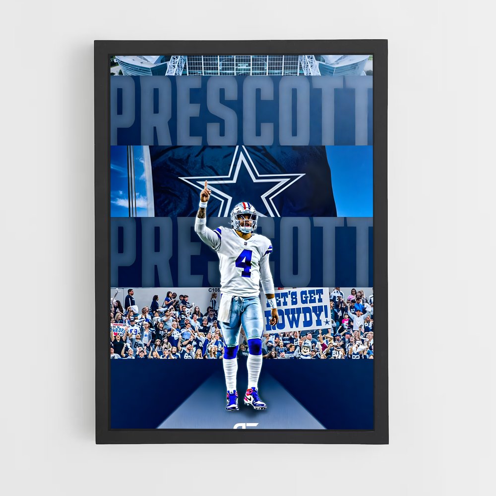 ap-dak prescott-3 cadre Noir