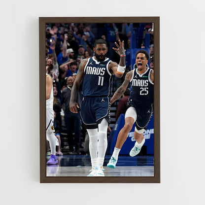 ap-dallas mavericks-1 cadre Bois foncé