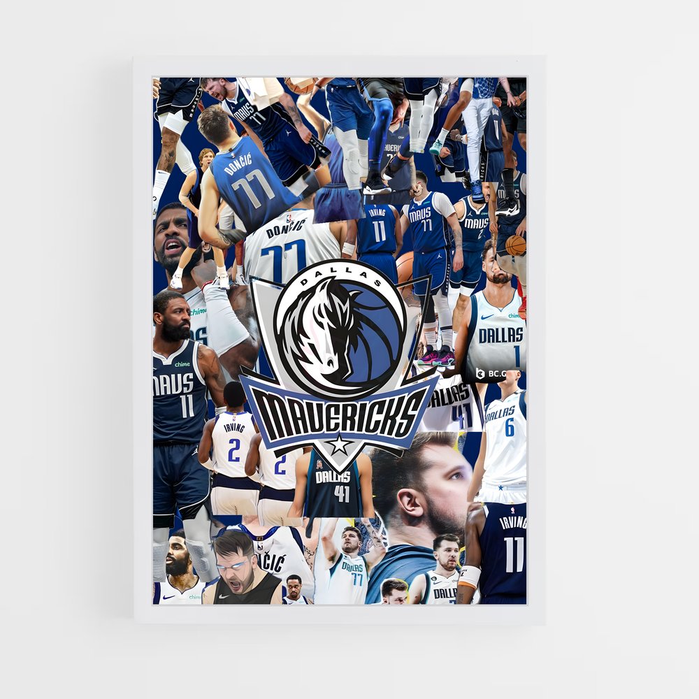 ap-dallas mavericks-3 cadre Blanc