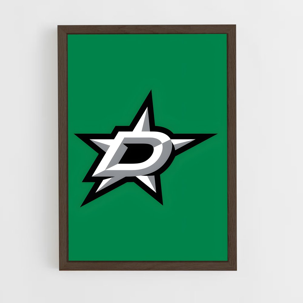 ap-dallas stars-5 cadre Bois foncé