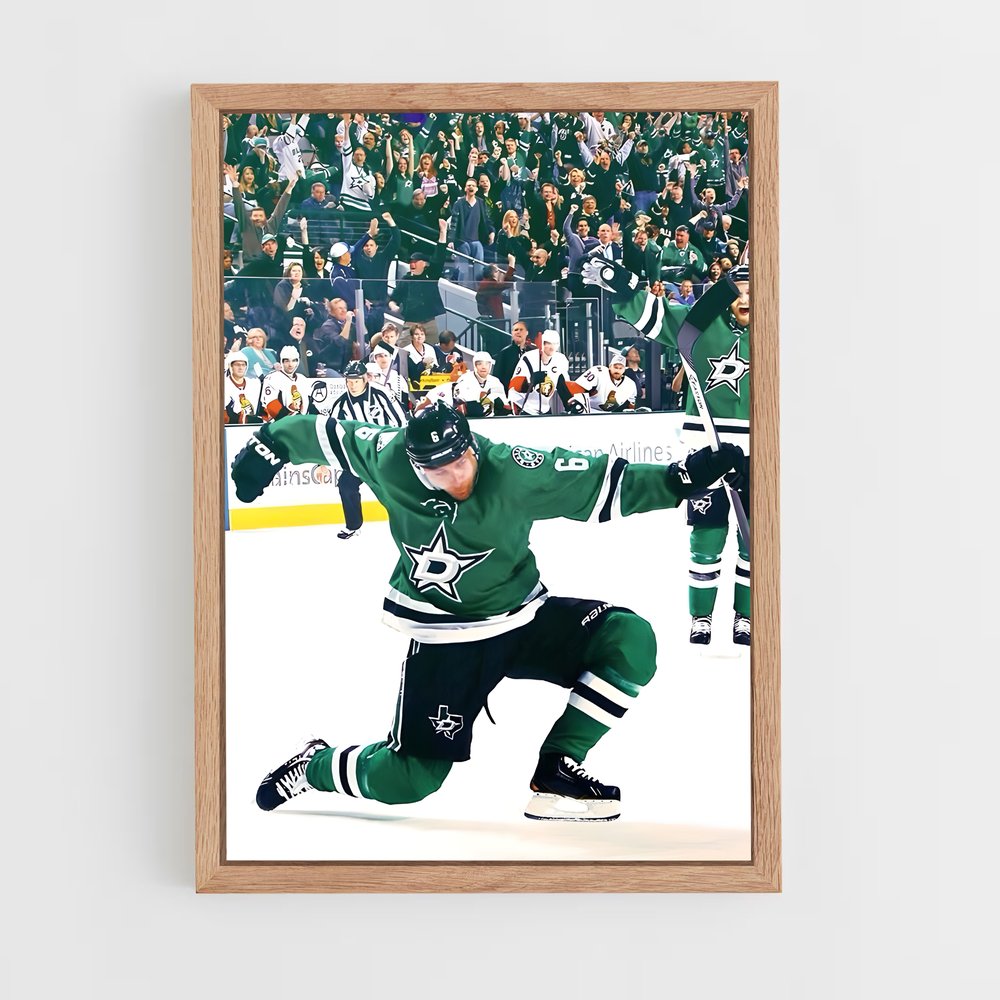ap-dallas stars-8 cadre Bois clair