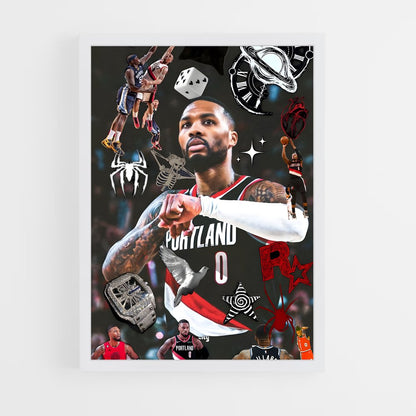 ap-damian lillard-2 cadre Blanc