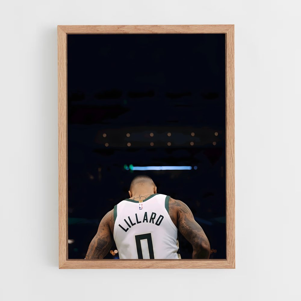 ap-damian lillard-3 cadre Bois clair