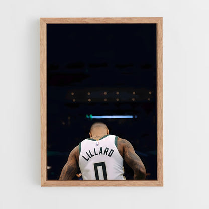 ap-damian lillard-3 cadre Bois clair