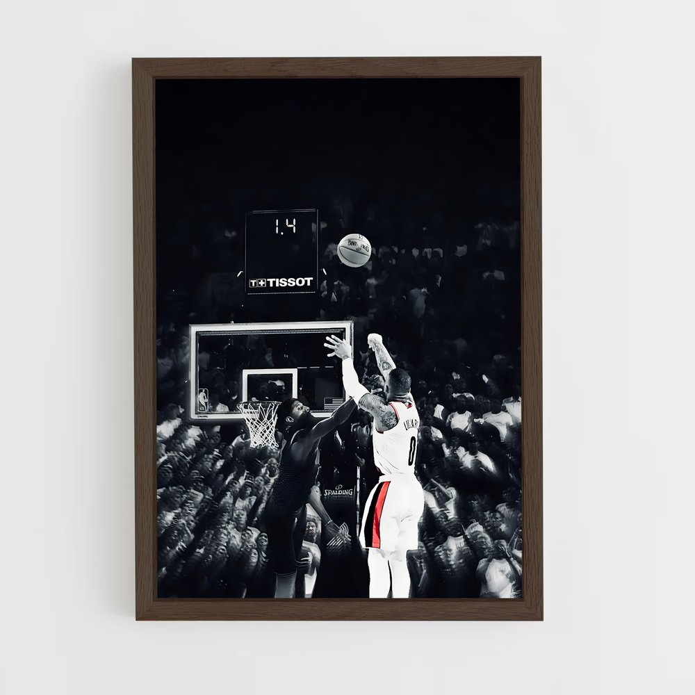 ap-damian lillard-5 cadre Bois foncé