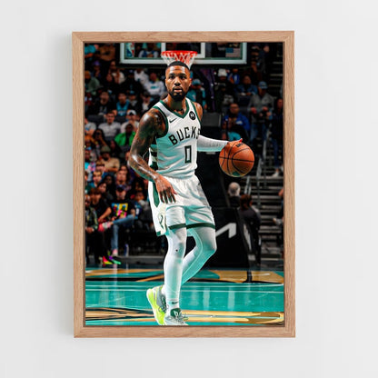 ap-damian lillard-8 cadre Bois clair