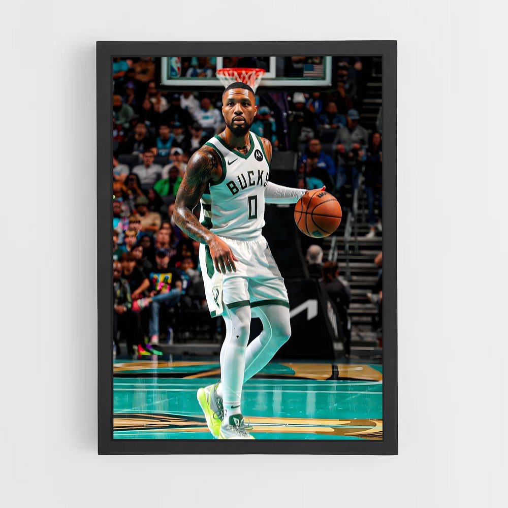 ap-damian lillard-8 cadre Noir