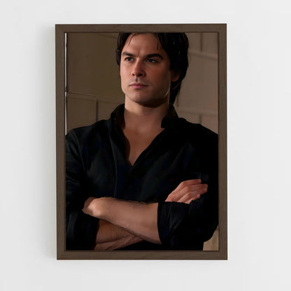 ap-damon salvatore-2 cadre Bois foncé