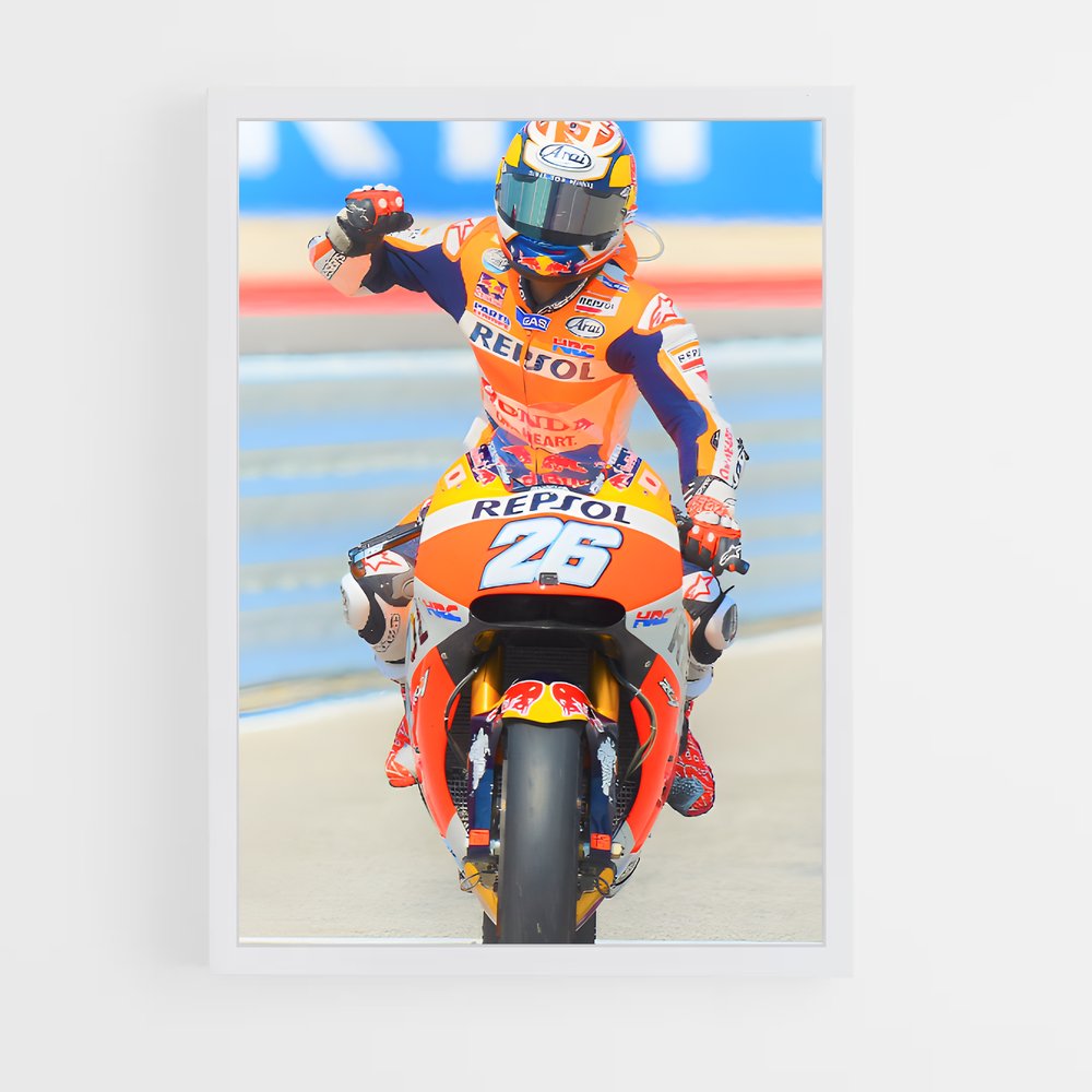 ap-dani pedrosa-4 cadre Blanc