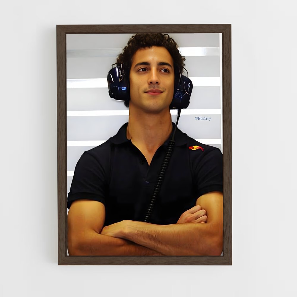 ap-daniel ricciardo-2 cadre Bois foncé