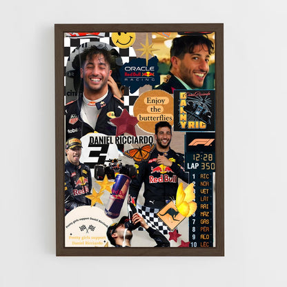 ap-daniel ricciardo-6 cadre Bois foncé