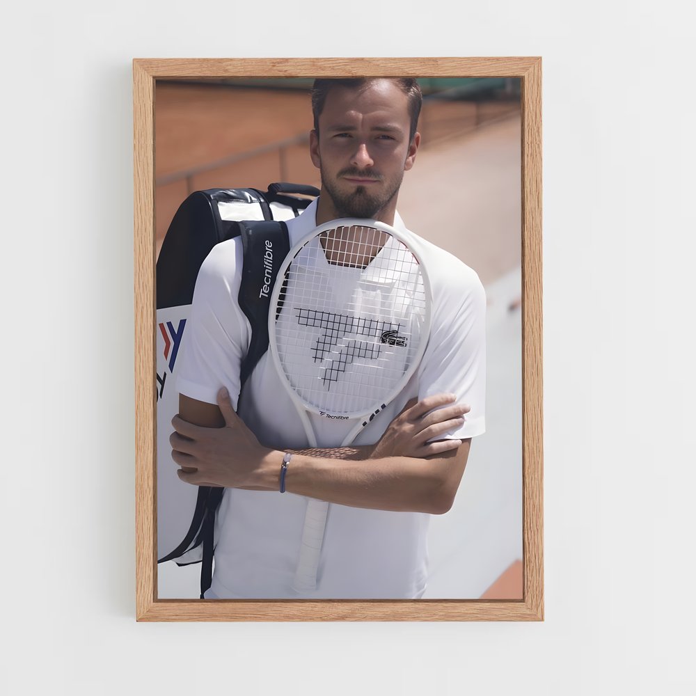 ap-daniil medvedev-2 cadre Bois clair