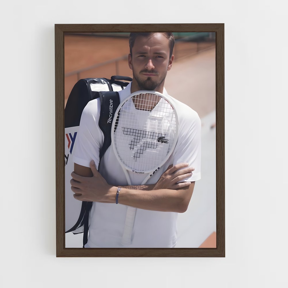 ap-daniil medvedev-2 cadre Bois foncé