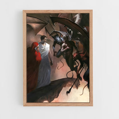 ap-dante alighieri-6 cadre Bois clair
